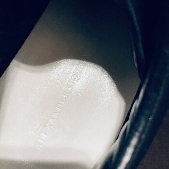 Alexander McQueen Larry Oversized Platform Sneaker Black Red Studded Strap 9-9.5 - Picture 9 of 16